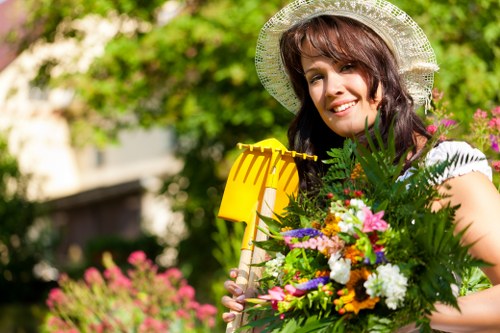 Weed control and border maintenance for a landscaped North End garden